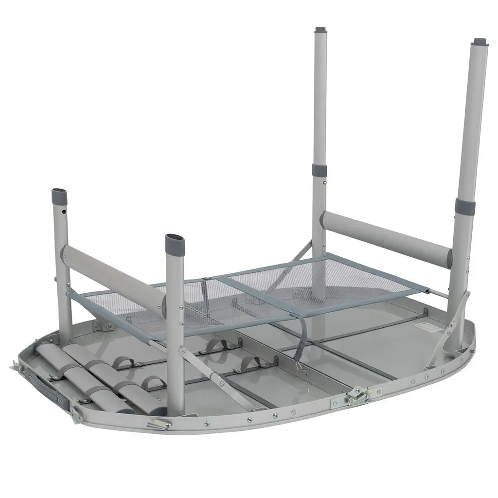 Стіл Bo-Camp Premium Oval 100x70 cm Grey (1404424) - фото 7