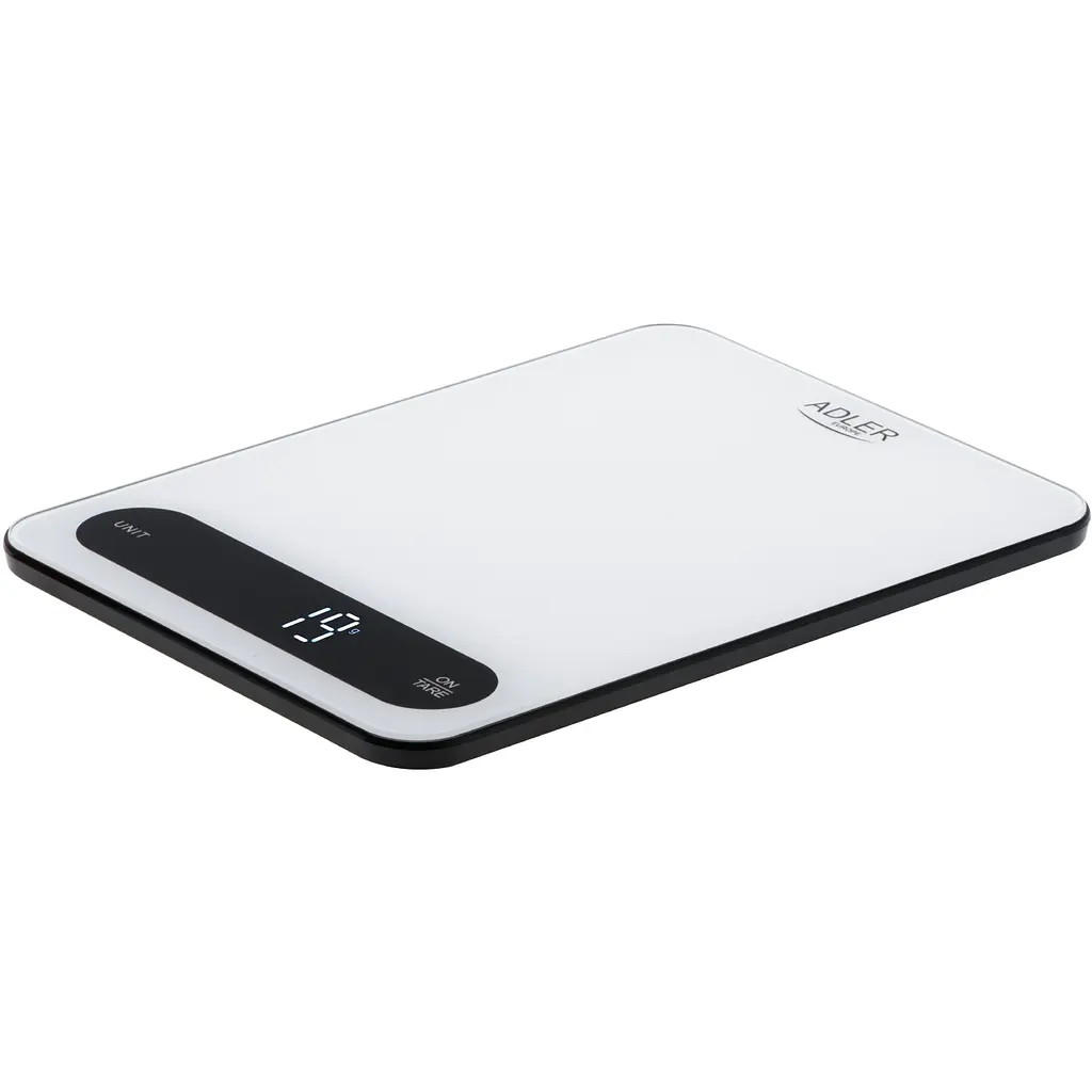 Ваги кухонні Adler AD 3177 white black електронні/ 10кг/ г; мл, унція/ USB type C/ автовимкнення - фото 2