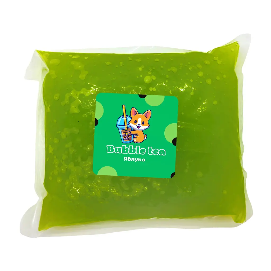 Bubble tea кульки смак "Яблуко" 1.25кг Дой пак