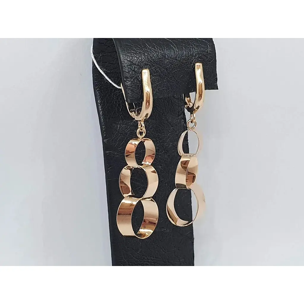 Золоті сережки-підвіски Favoritum. 210229 - фото 2