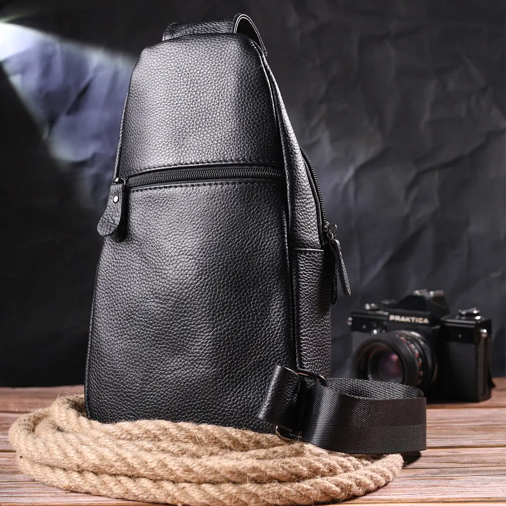 Кожаная сумка мужская Vintage 16х30х5 см sum0022415 - фото 7