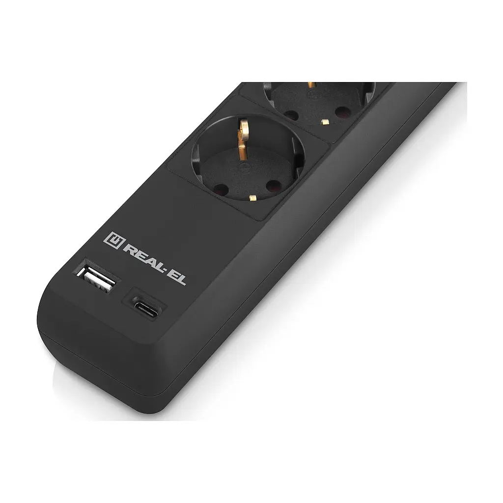 Мережевий фільтр живлення REAL-EL RS-PROTECT 605 3m, black (EL122300041) - фото 7