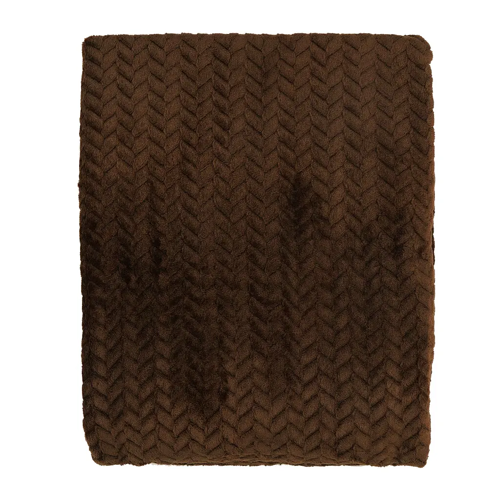 Плед Ardesto Jacquard Braid 160х200 см 100% полиэстер коричневый pbe0050505 - фото 3