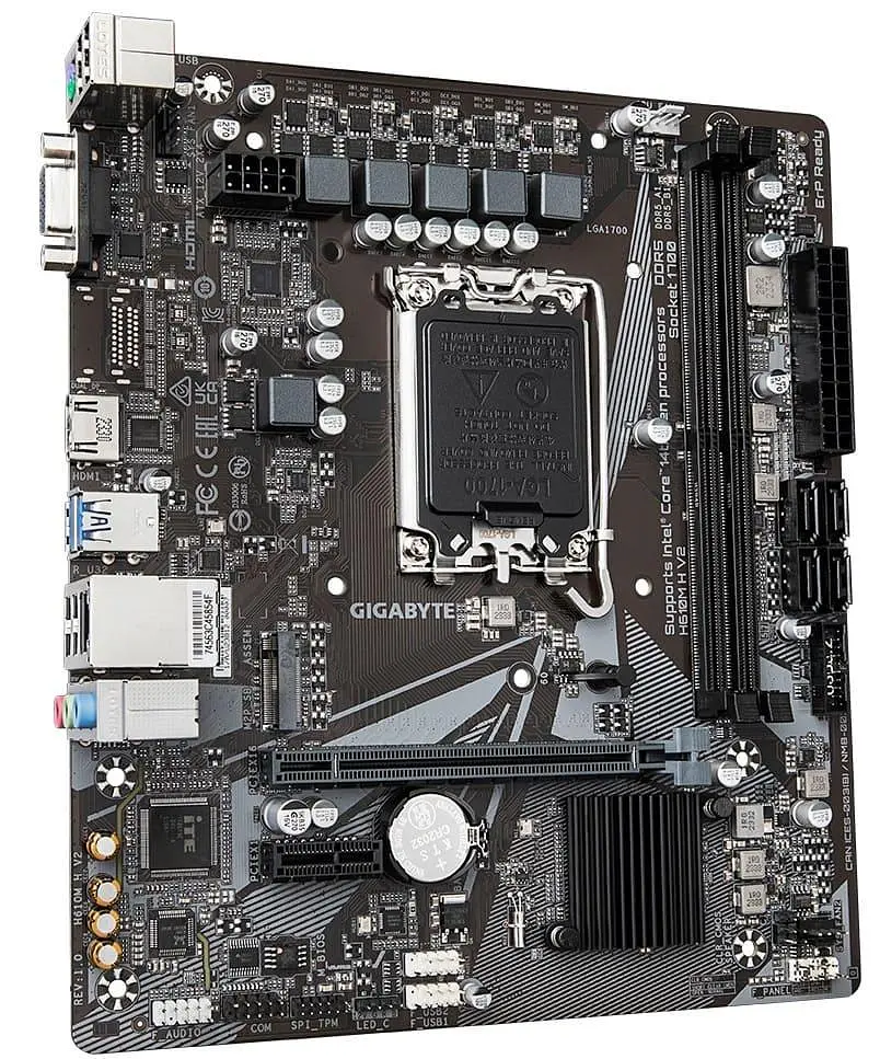 Материнська плата GIGABYTE H610M H V2 (H610M H V2) (Socket 1700, Intel H610, Micro-ATX) - фото 2
