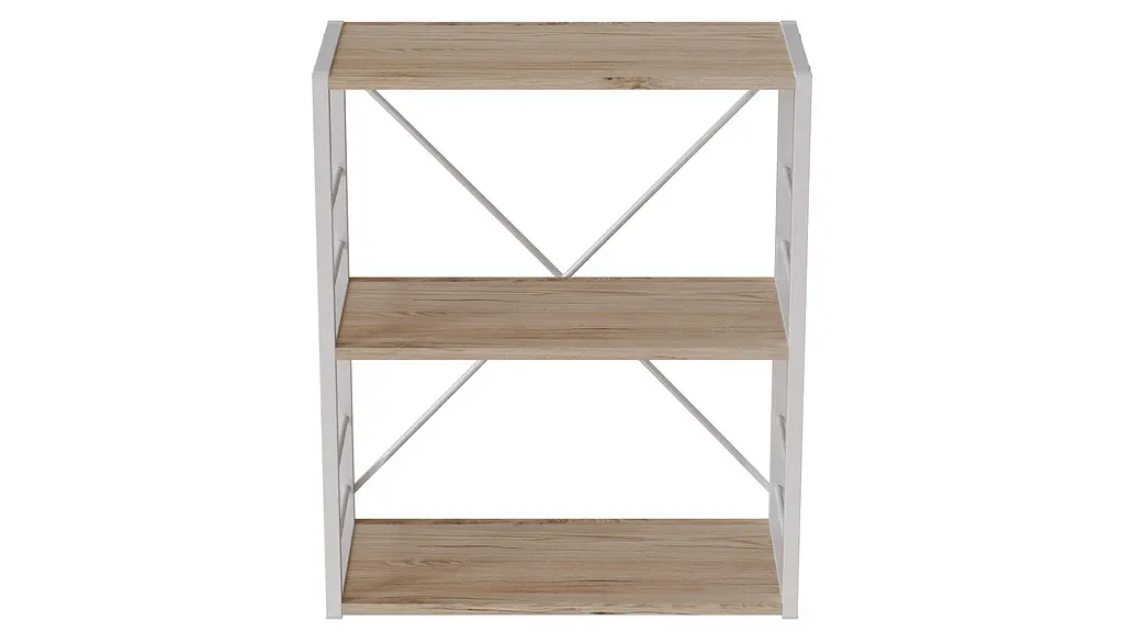 Етажерка 3/60 Ferrum-decor Серії Коннект 73x60x28 білий ДСП Дуб Сан-Марино 16мм (FRD-104261) - фото 4