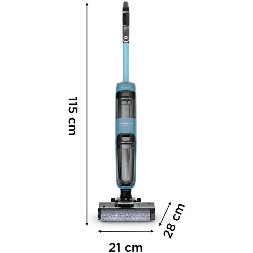 Пилосос Rowenta безпровідний миючий X-Clean 2 120 Вт чорно-блакитний (GZ2271E0) - фото 3