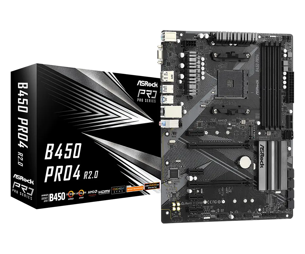 Материнська плата ASRock B450 Pro4 R2.0 Socket AM4 (B450 Pro4 R2.0) - фото 5