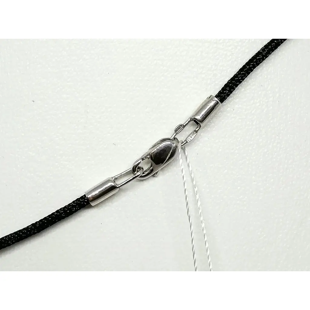 Кольє з текстилю Імперія золота з срібними вставками і фіанітами. ПК669(1)С - фото 3