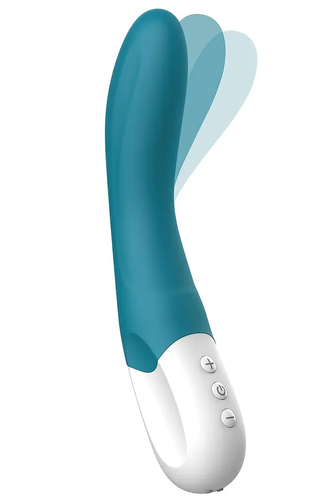 Вібратор точки G Liebe Bend It Rechargeable Ocean Blue, 10 режимів, дуже потужний, гнучкий стовбур - фото 2