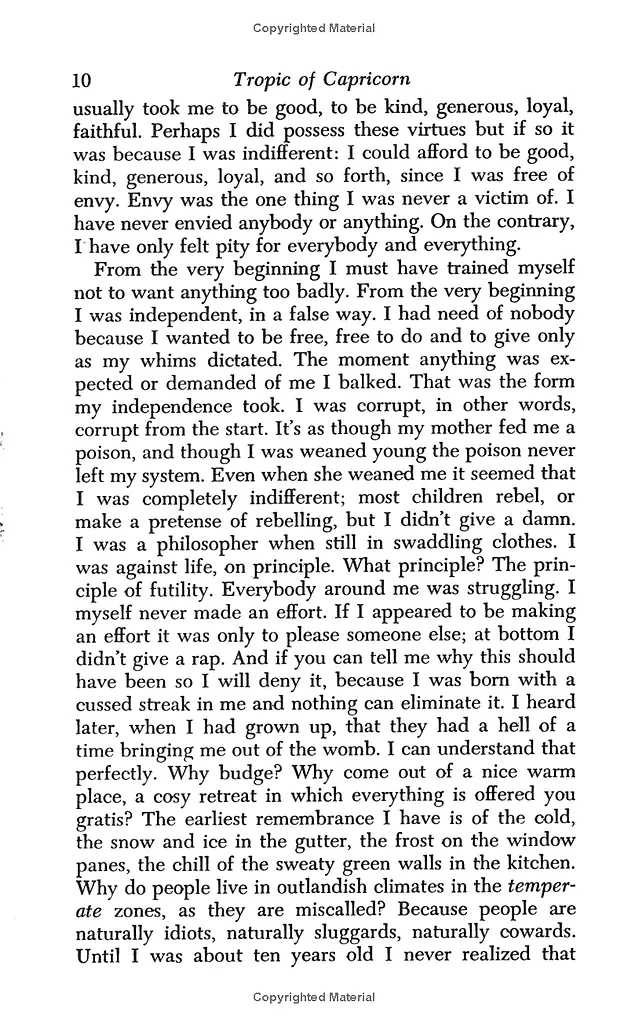 Tropic of Capricorn - фото 4