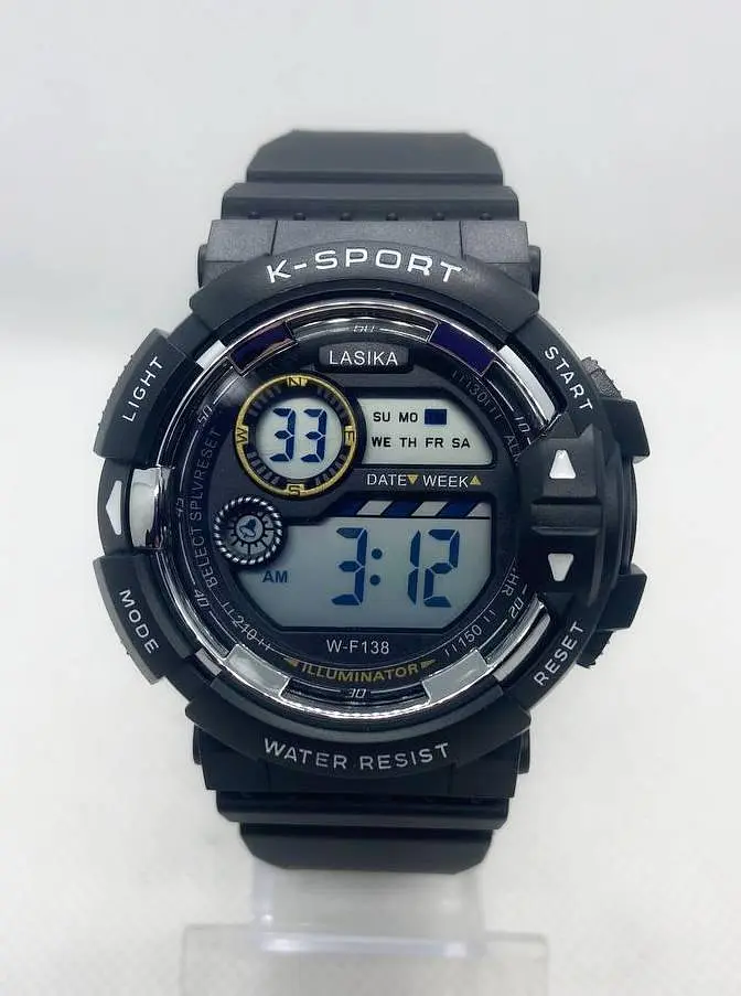 Спортивний годинник Lasika K-Sport W-F138 Чорний (IBW873BS)