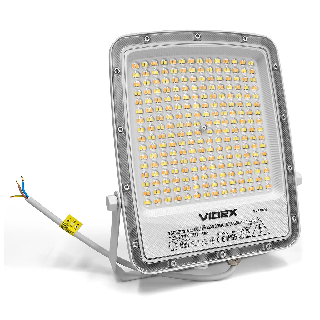 LED прожектор Videx F5, 150W 3000-5000-6500K 230V White (VL-F5-150CW) (29256-000) - фото 3