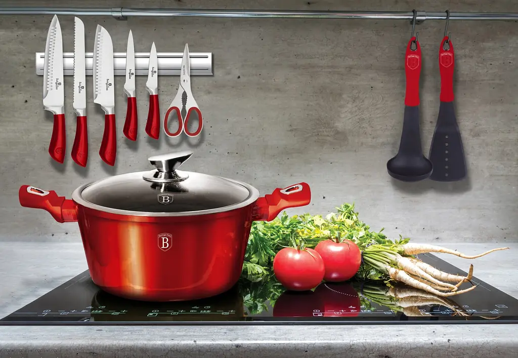 Каструля з кришкою Berlinger Haus Metallic Line Burgundy Edition 2.5 л червона (BH 1256N) - фото 4