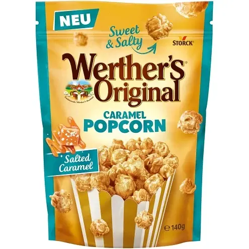 Попкорн Werthers Original Calted Caramel Cолона карамель 140 г
