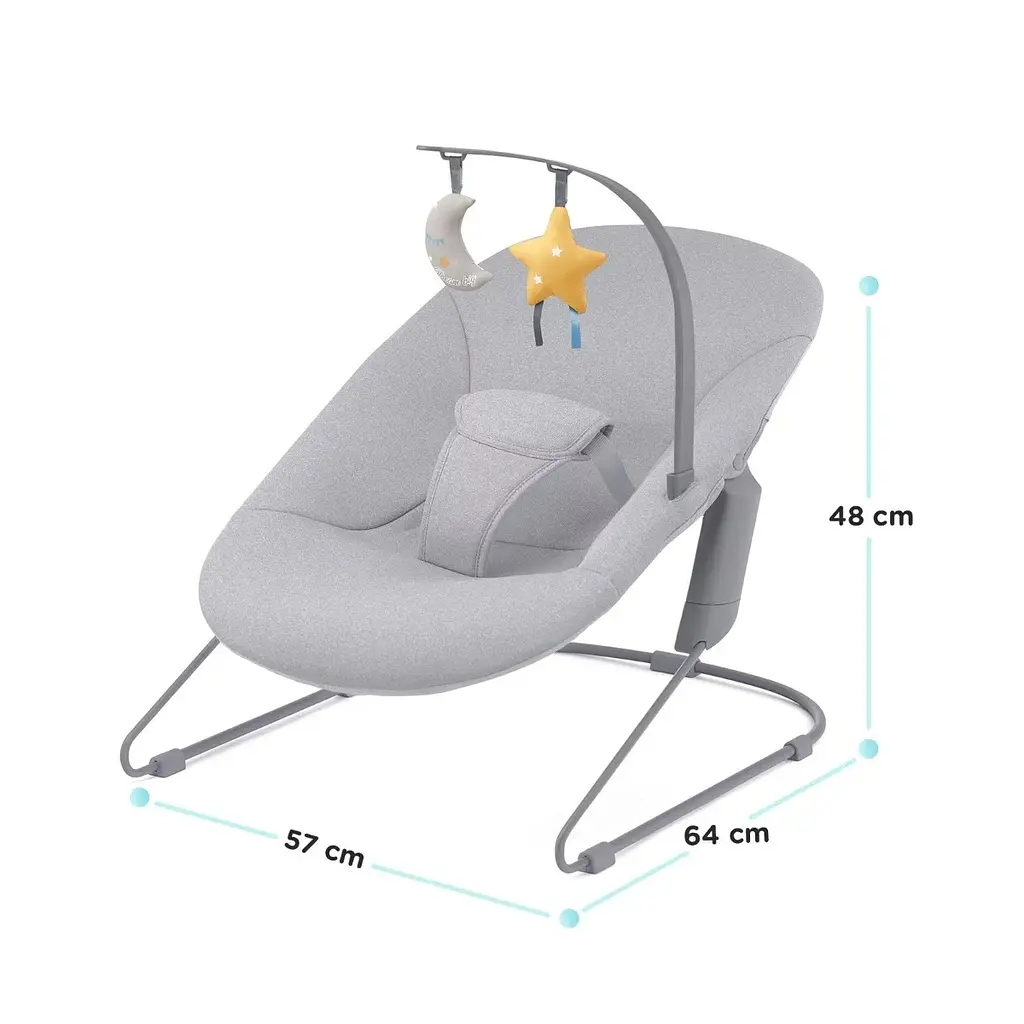 Дитячий шезлонг Kinderkraft Calmee Grey (5902533919048) - фото 2
