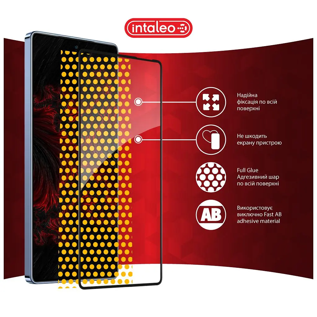 Скло захисне Intaleo Full Glue Infinix Note 40 4G Black (1283126594915) - фото 7
