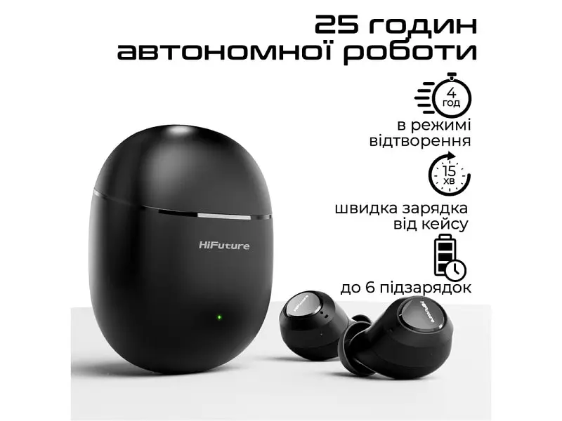 Навушники TWS HiFuture OlymBuds3 White (olymbuds3.white) - фото 7