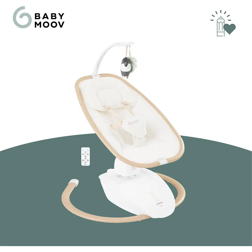 Шезлонг-качели Babymoov Swoon Hoop Sand (A055022) - фото 6