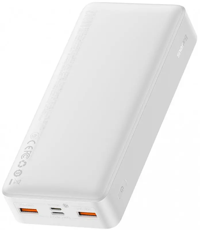 Портативна батарея Baseus Bipow Digital Display Power bank 20000mAh 20W White - фото 3