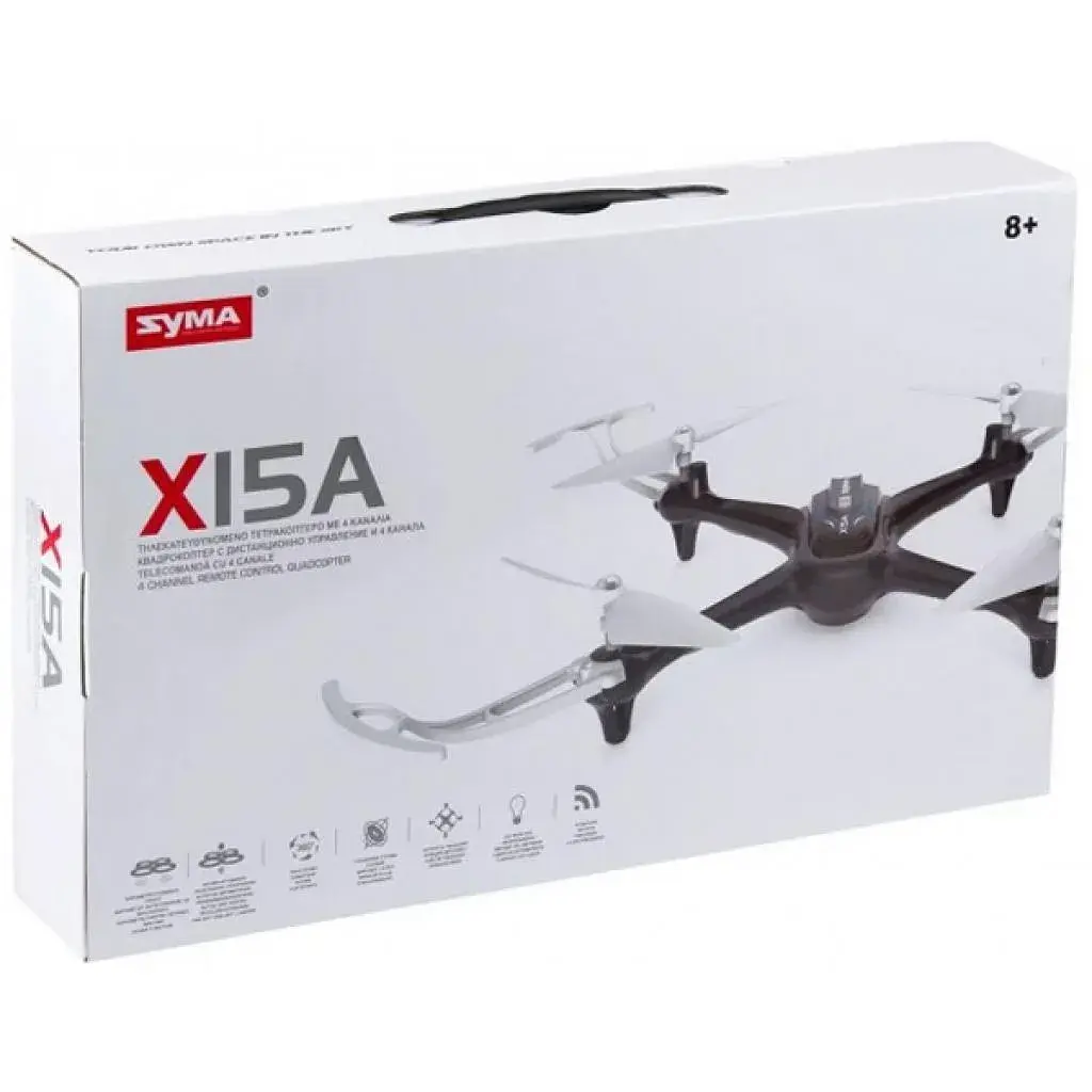 Радіокерована іграшка Syma Квадрокоптер с 2.4 ГГц 29 см Black (X15A_black) - фото 2