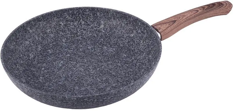 Сковорода Grey Marble індукційна з антипригарним покриттям Kamille Ø30х6 см kuh0007247