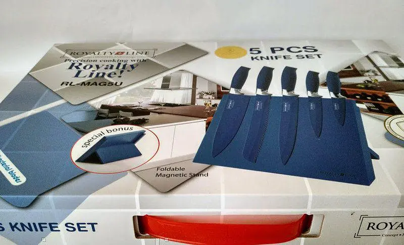 Набір ножів Royalty Line RL-MAG5U Blue 6 предметів - фото 3