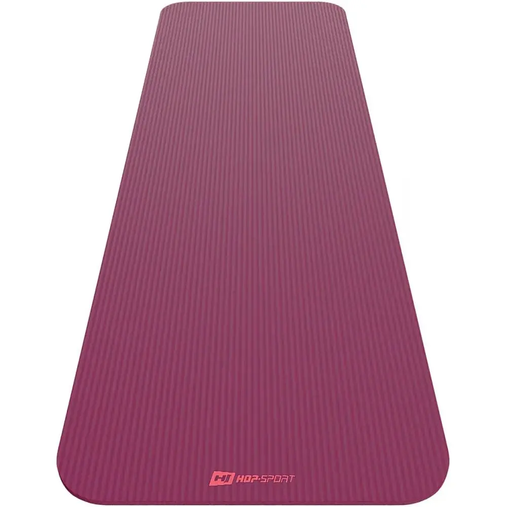 Коврик для йоги Hop-Sport HS-NB015GM NBR 1,5см ягодный - фото 2