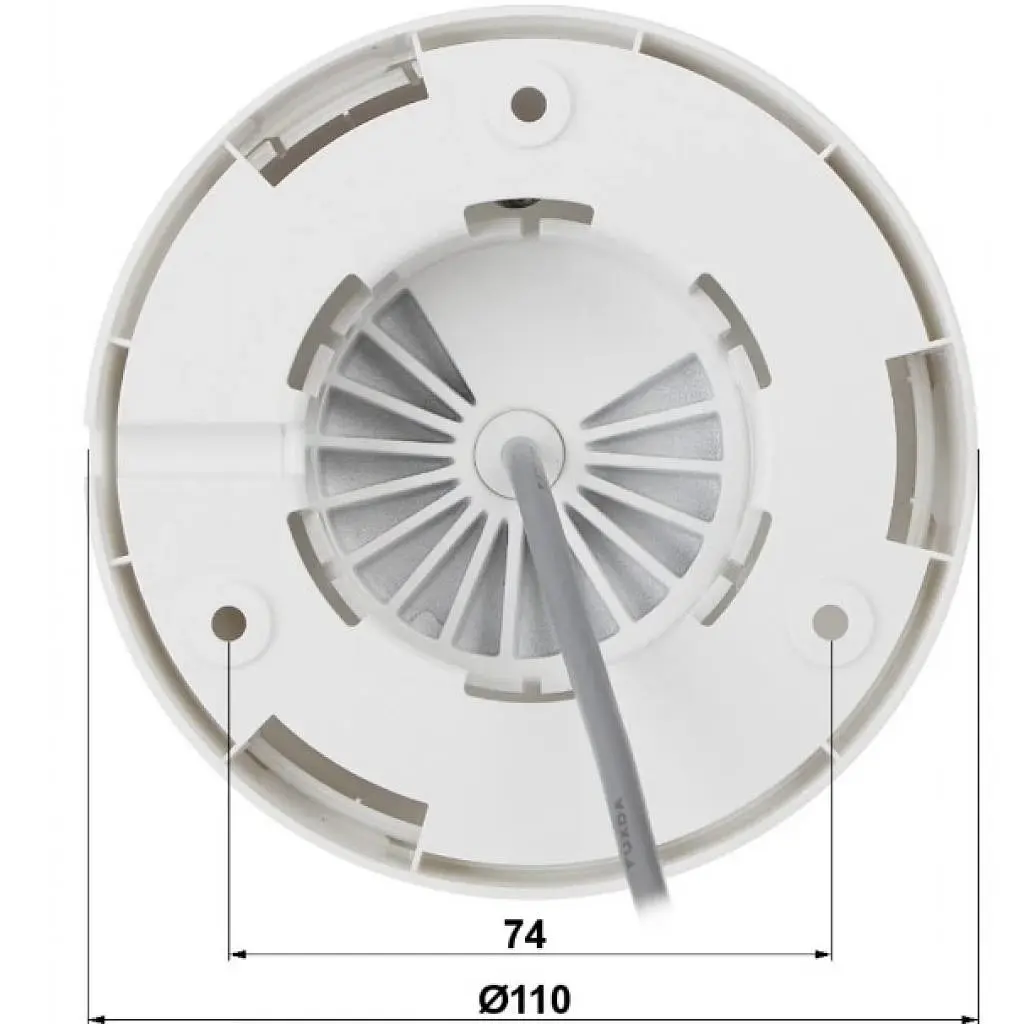 Камера відеоспостереження Hikvision DS-2CE72DFT-F (3.6) - фото 3