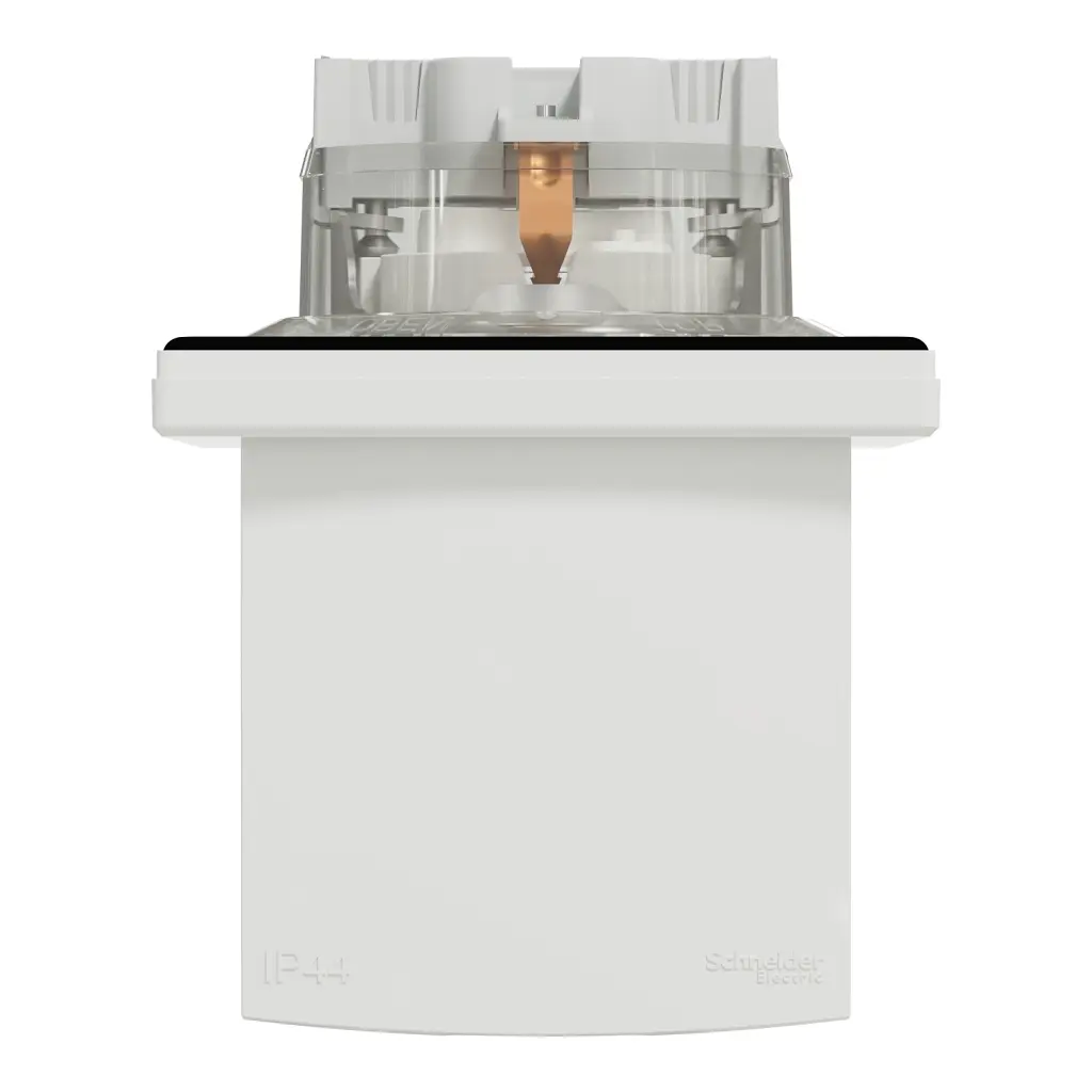 Розетка Schneider Electric ASFORA з кришкою IP44, біла (EPH3100321) - фото 5