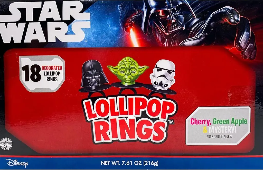 Кільця-льодяники Star Wars Candy Lollipop Rings 18шт, 216г - фото 3