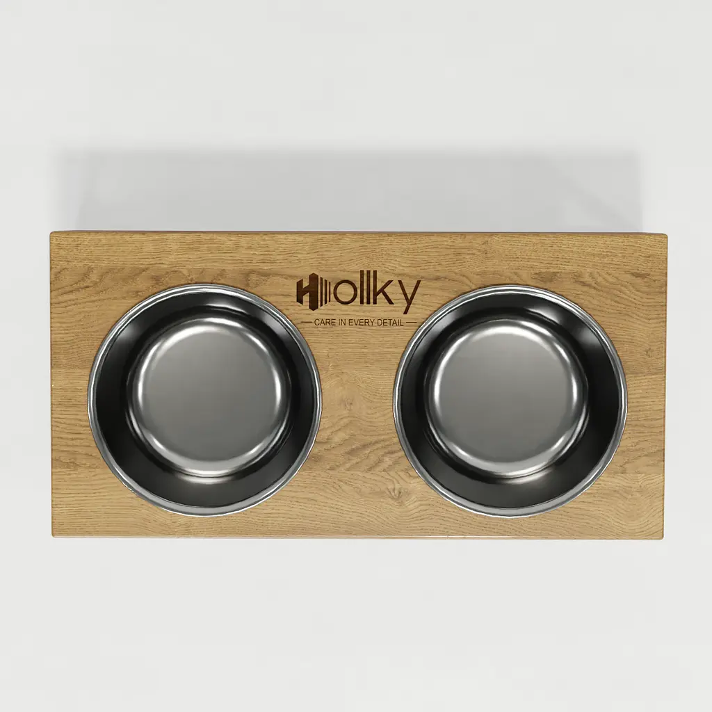 Hollky Base M — миски на підставці для середніх собак та великих котів (2 × 0,95 л) - фото 8