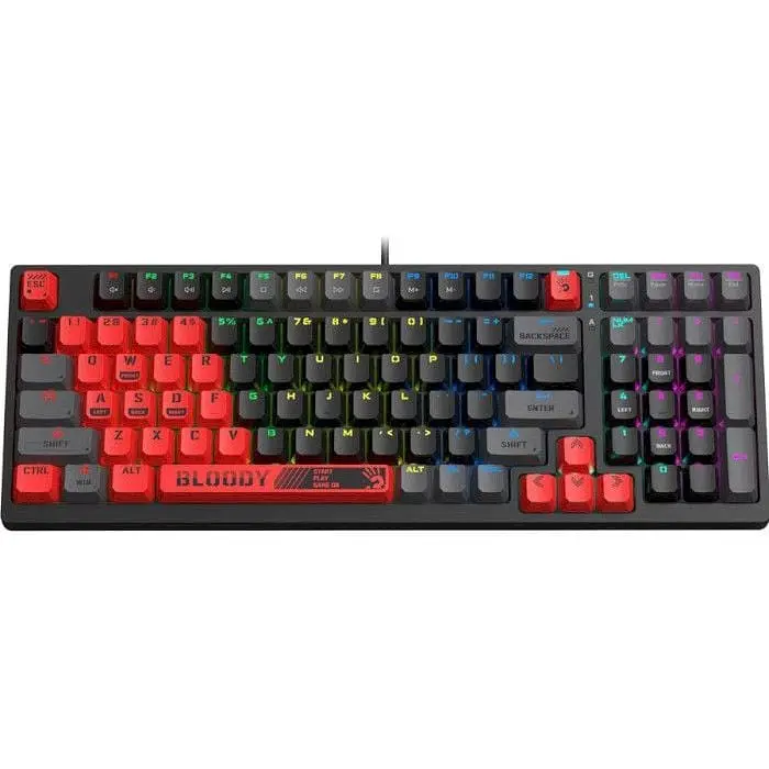 Клавиатура проводная A4Tech S98 Bloody Sports Red - фото 6