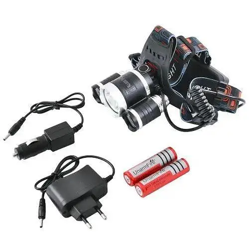 Мощный, яркий, комфортный Налобный Фонарь Bailong RJ 3000 Т6 - фото 3