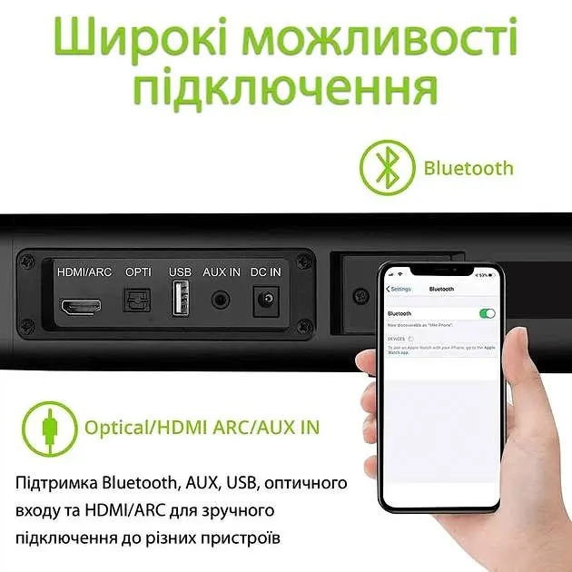 Саундбар Samtronic SM2160 60 Вт Чорний (SM-2160) - фото 5