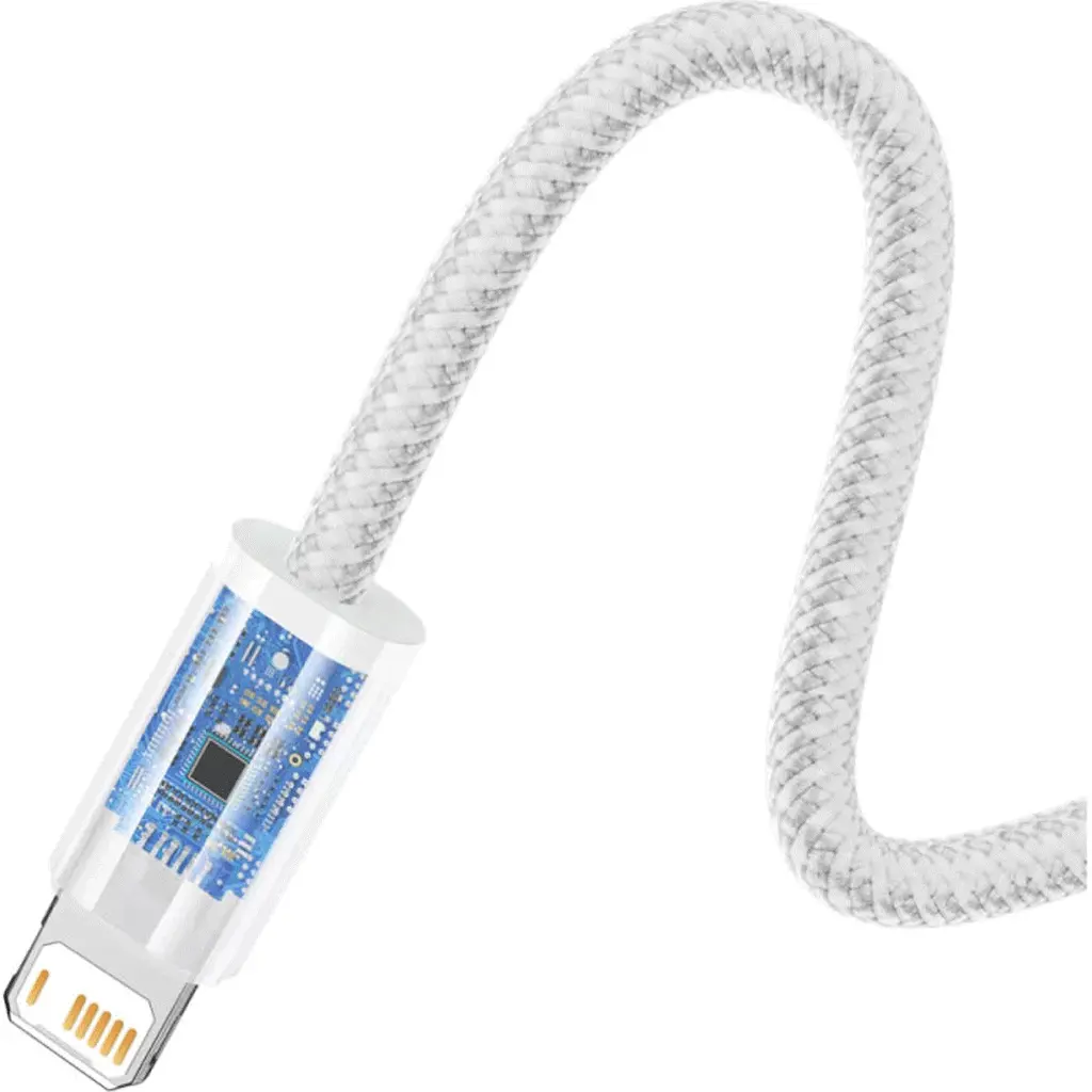 Кабель Baseus Dynamic USB to Lightning 2 m White [CALD000502] [92812] - фото 3