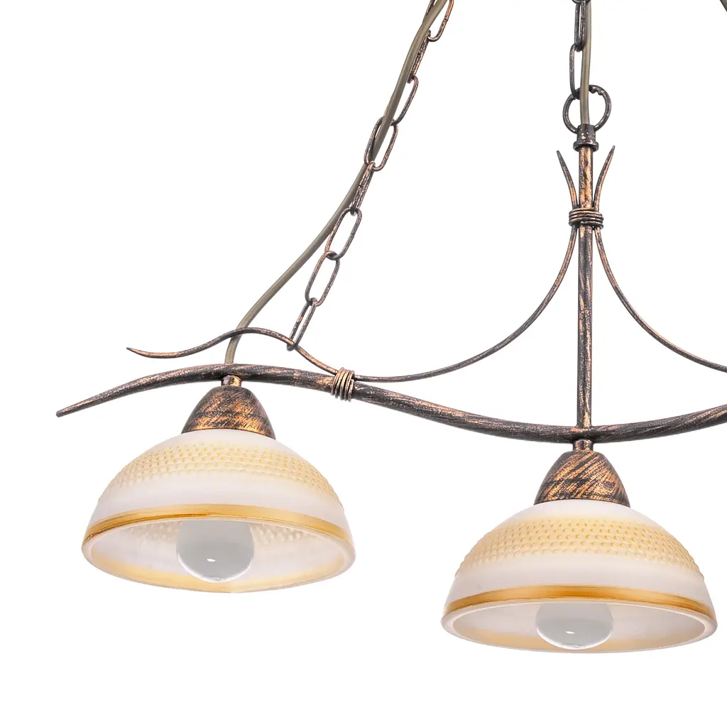 Люстра подвесная Brille кованая E27 60W BR (BKL-166S/3) - фото 3