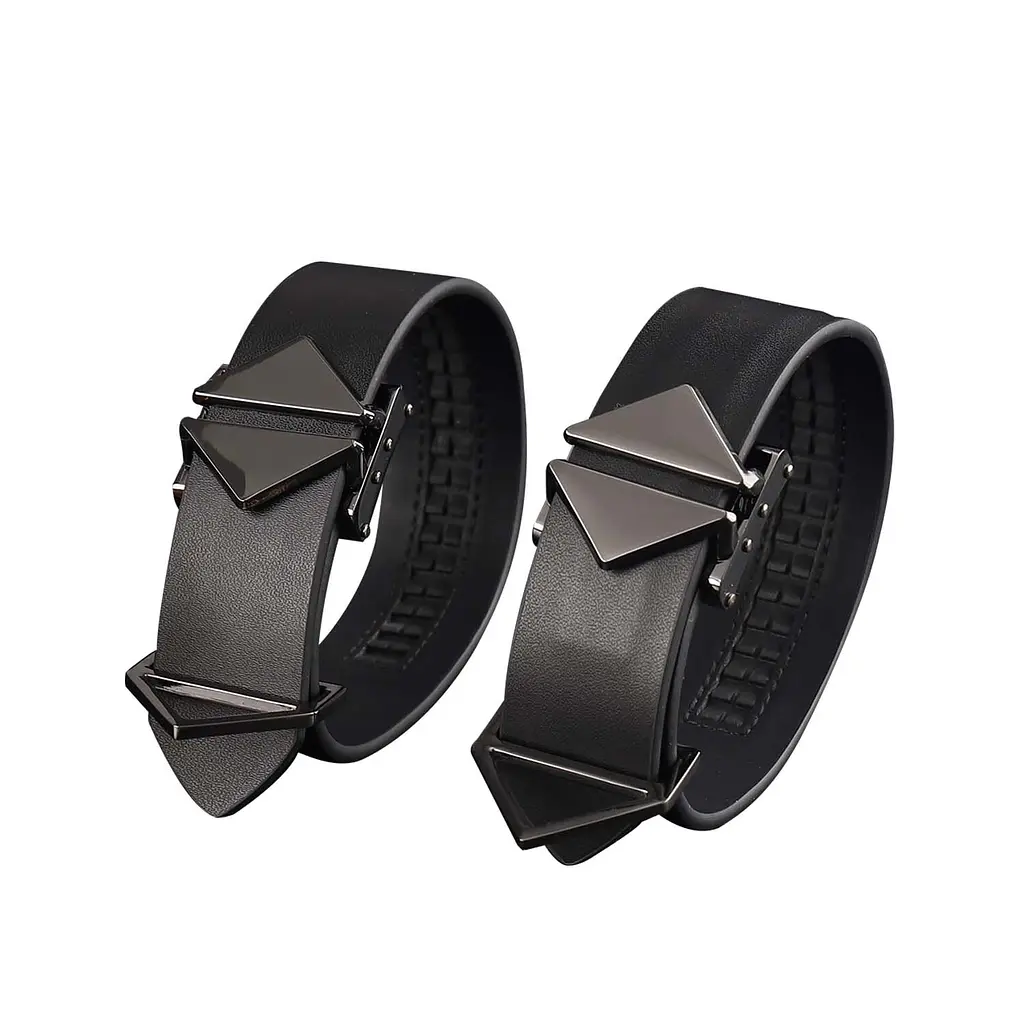 Набір для бондажу LOCKINK 8-Bondage-Straps Restraint Set, чорний 8 ременів з натуральної шкіри - фото 4