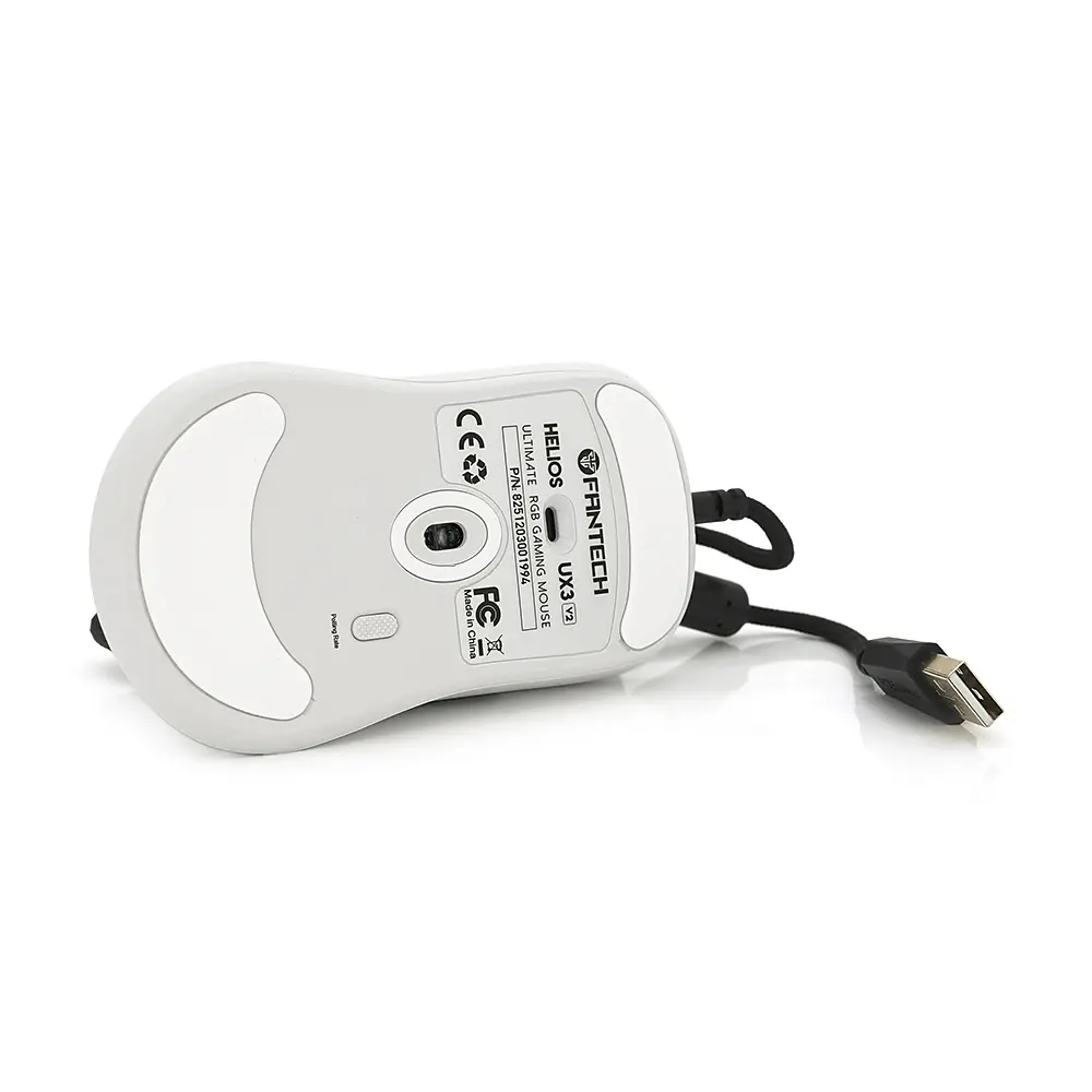Ігрова миша дротова HELIOSUX3V2, 6 кнопок, 200-4800 DPI, Led Lighting RGB, 1,8 м, Win7 / 8/10 Mac OS, White, COLOR BOX (138*56*192) 0.23 кг - фото 6