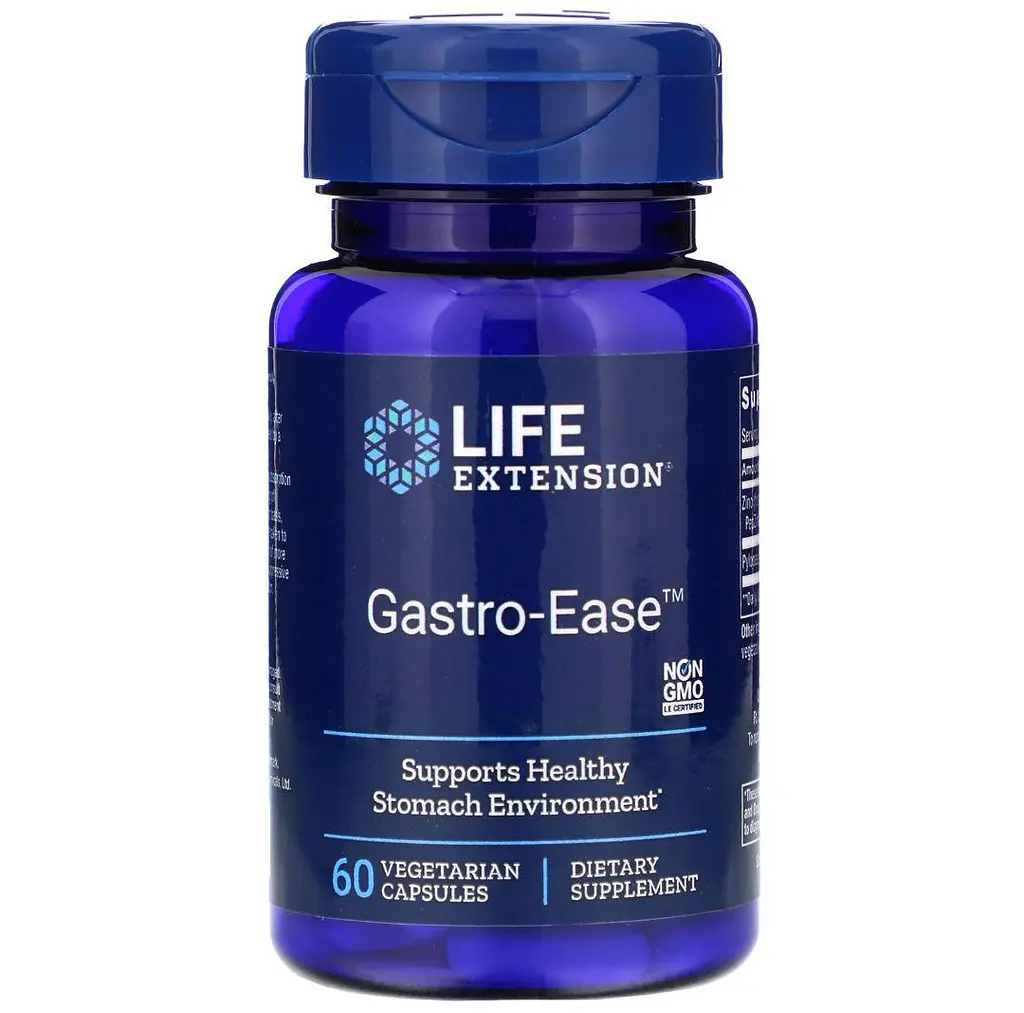 Відновлення мікрофлори шлунка (Gastro-Ease), 60 кап. Life Extension vit0001682