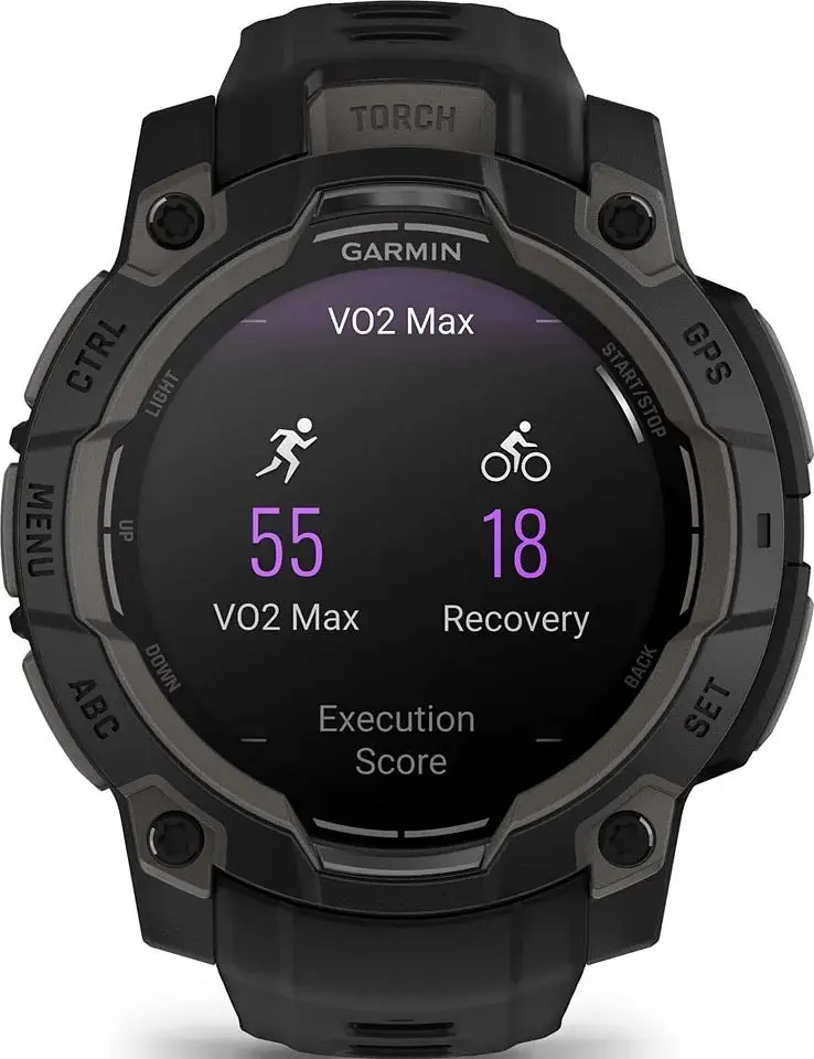 Смарт-годинник Garmin Instinct 3 50mm Amoled Black with Charcoal Band (010-03020-00/40) - фото 2