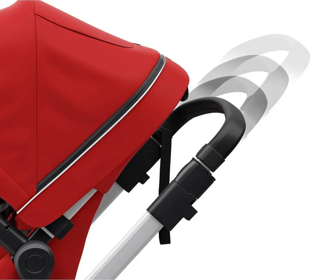 Детская коляска Thule Sleek Aluminum/Energy Red [11000004] [107623] - фото 8