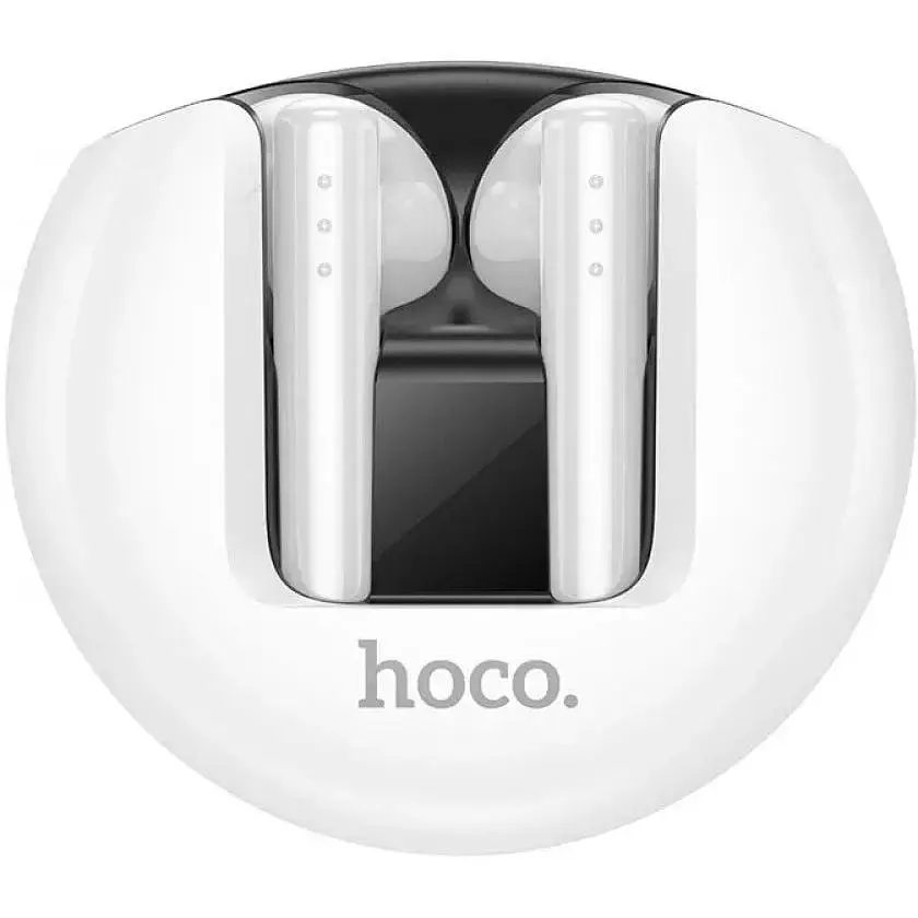 Беспроводные наушники - гарнитура TWS в кейсе Hoco EW32 Gentle белые - фото 2