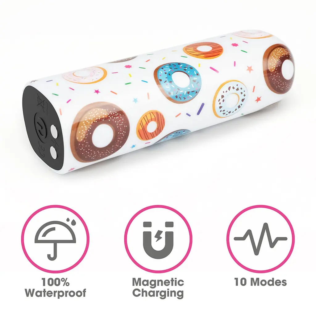 Вібратор для клітора Lovetoy Donut Massager 8.5 см (білий) - фото 16