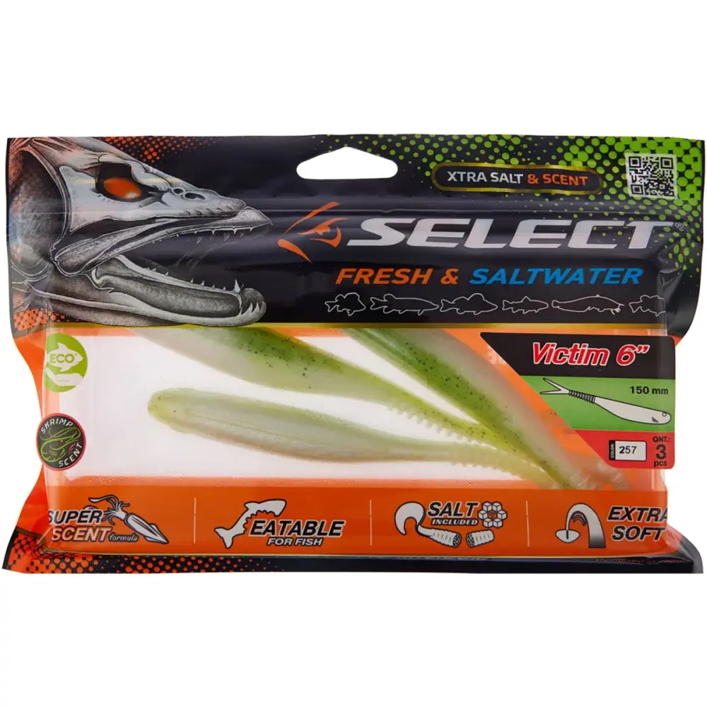 Силикон Select Victim V-Tail 6" #257 (3 шт/уп) - фото 2