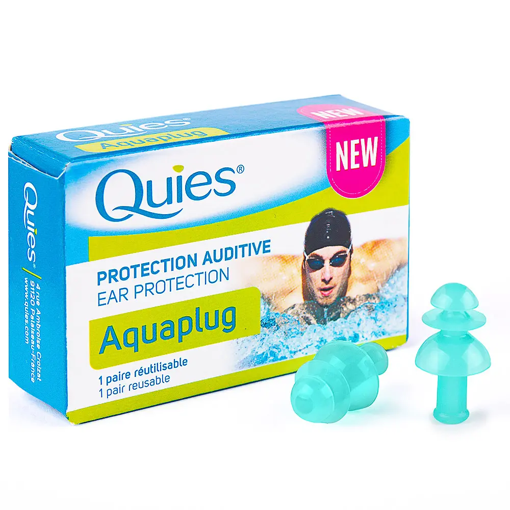 Многоразовые беруши для плавания из мягкого силикона Quies Aquaplug 1 пара (1126-02) - фото 2