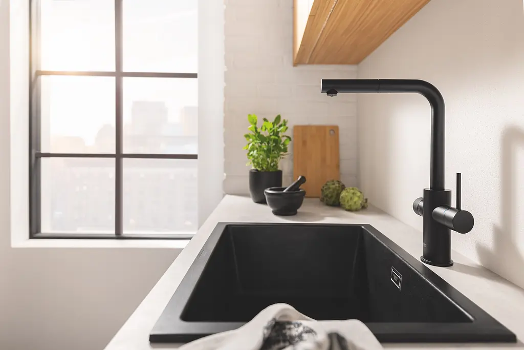 Смеситель для кухни с подключением питьевой воды Grohe Blue Pure Minta 30590KF0 Черный матовый - фото 5
