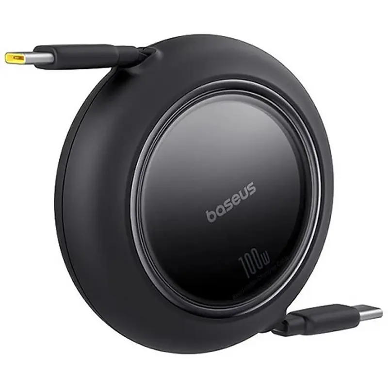 Дата кабель Baseus Free2Pull Mini Retractable Type-C to Type-C 100W (2m) (P10364500113) Cluster Black - фото 2
