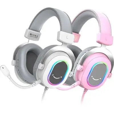 Навушники Fifine H6 RGB 7.1 Pink (H6P) - фото 3