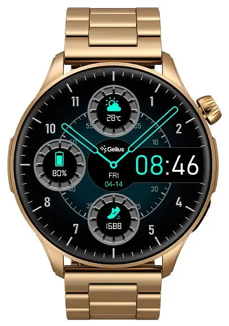 Смарт-годинник Gelius Pro GP-SW010 (Amazwatch GT3) Bronze Gold - фото 3