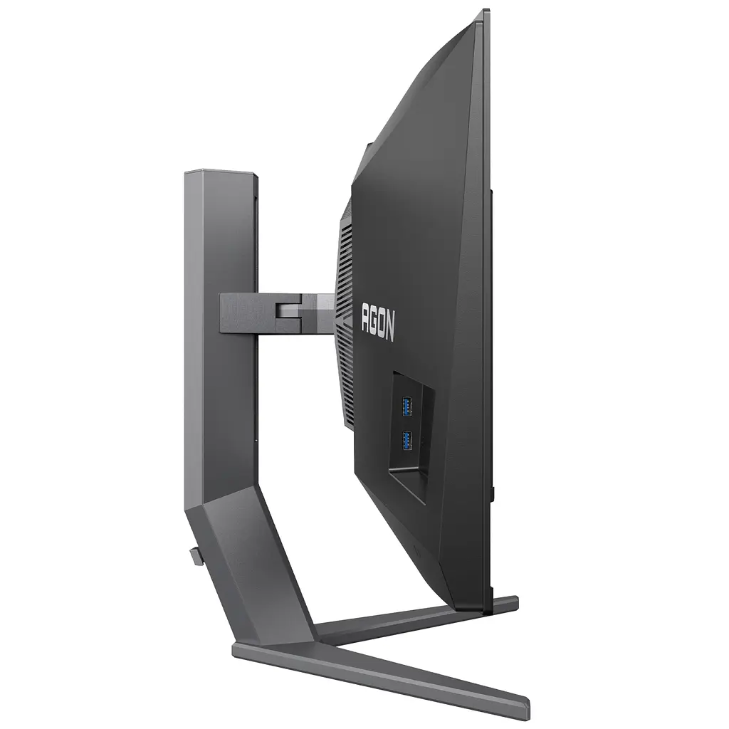 TFT 34" AOC AG346UCD, QD-OLED, UWQHD, 175Гц, 0,03мс, вигнутий, HDMIx2, DP, USB-hub, HAS, чорно-сірий - фото 2